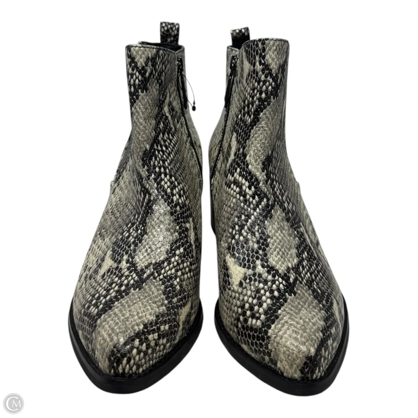 Elvina Waterproof Boots Ankle Heels By Blondo In Snakeskin Print, Size: 11