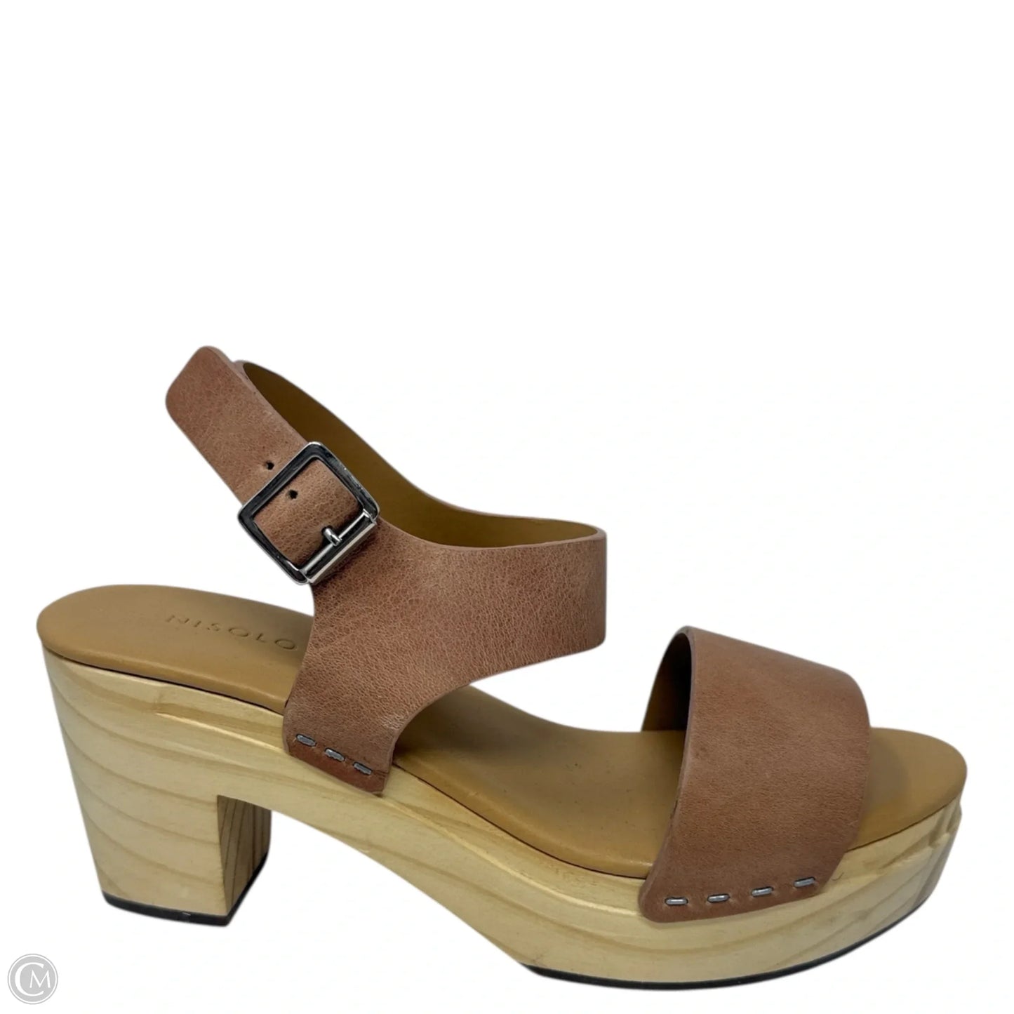 All-day Open Toe Clog By Nisolo In Tan, Size: 7