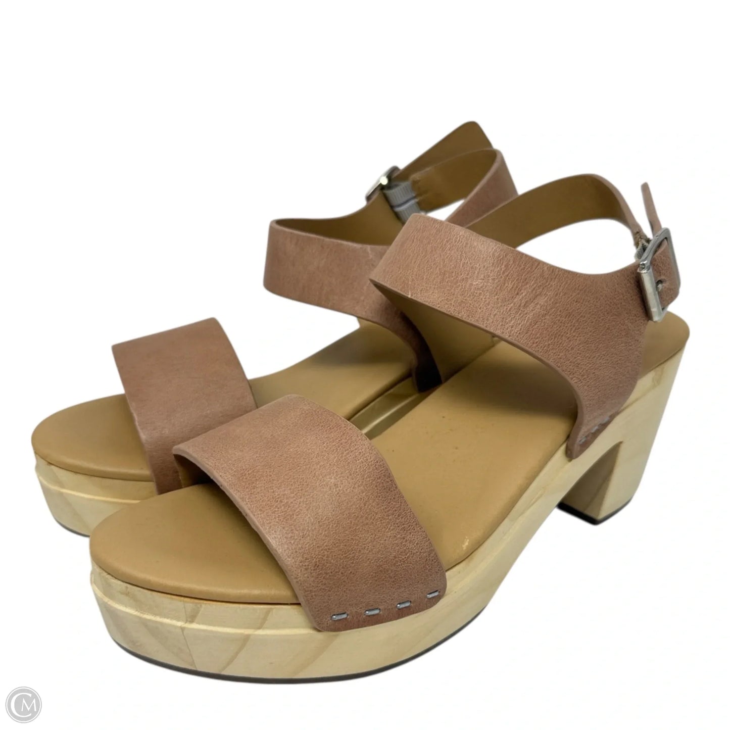 All-day Open Toe Clog By Nisolo In Tan, Size: 7