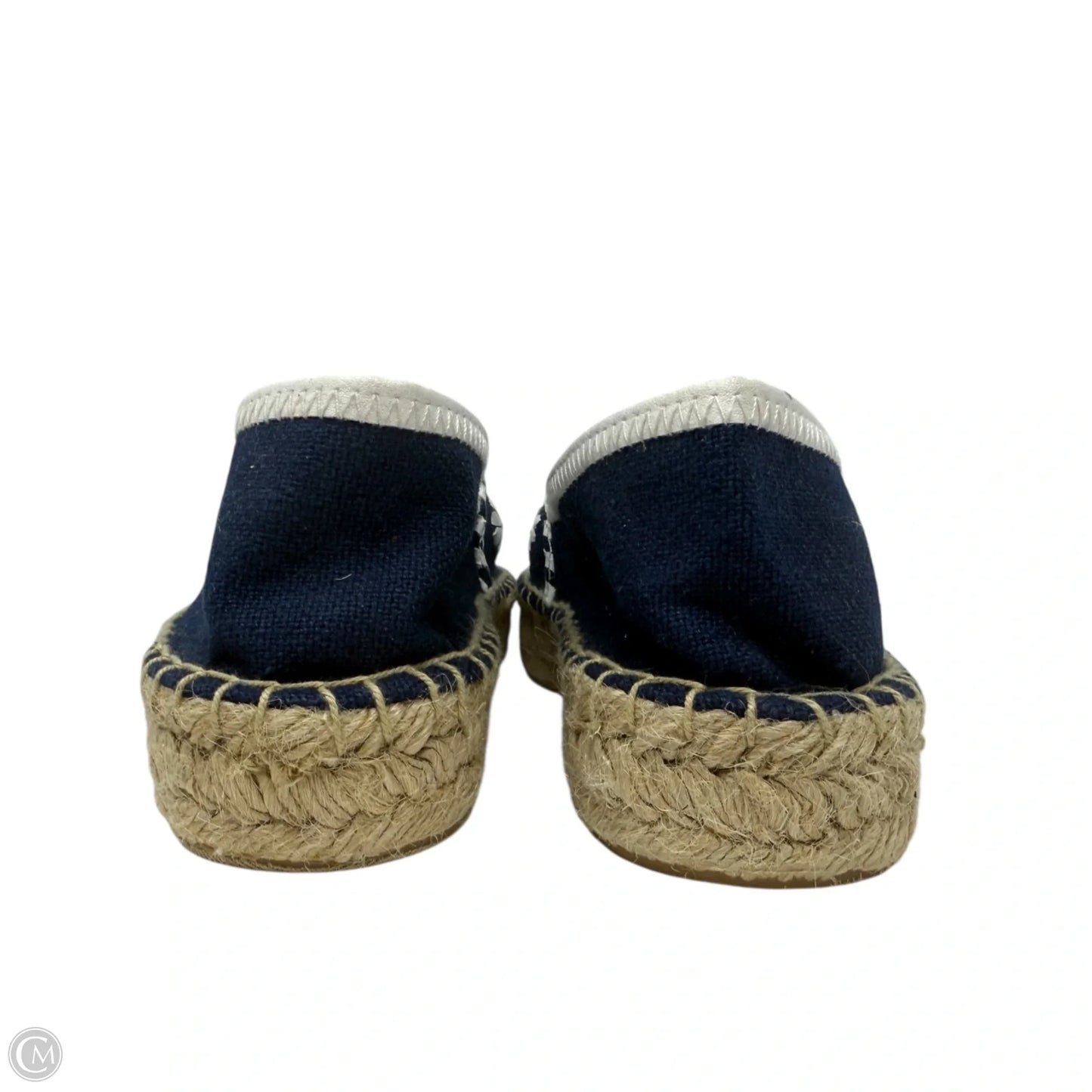 Palmer Espadrille Flats By Jack Rogers In Blue & White, Size: 7