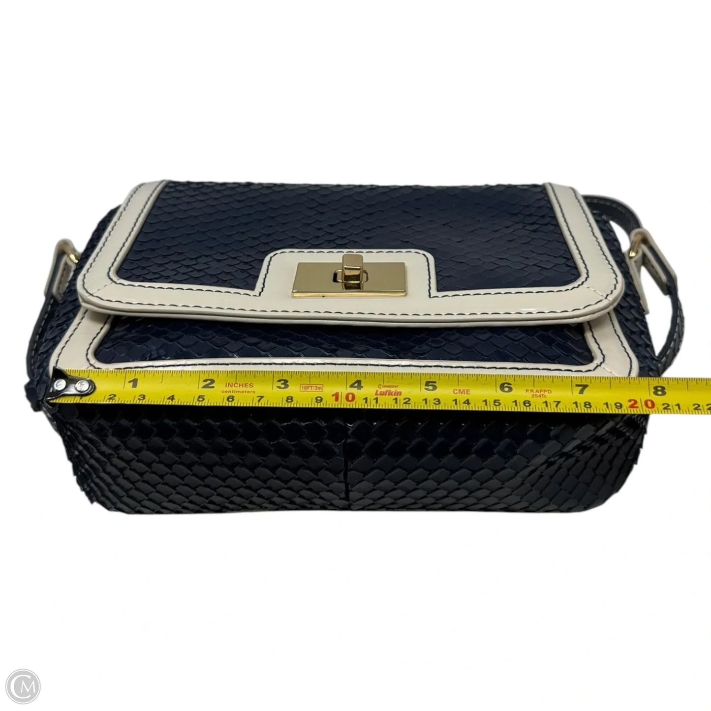 Faux Scale Crossbody Leather By J. Crew, Size: Medium