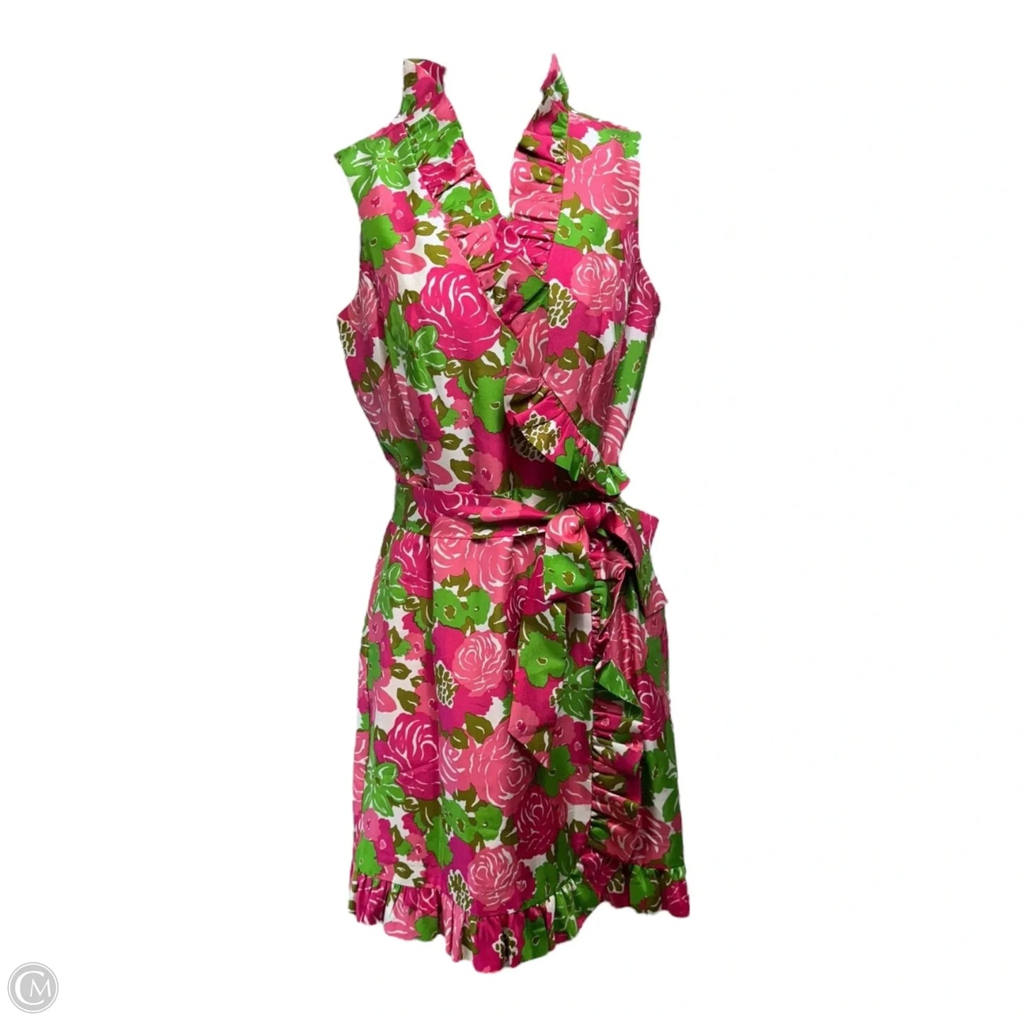 Silk Dress Casual Short By Vineyard Vines In Floral Print, Size: 2