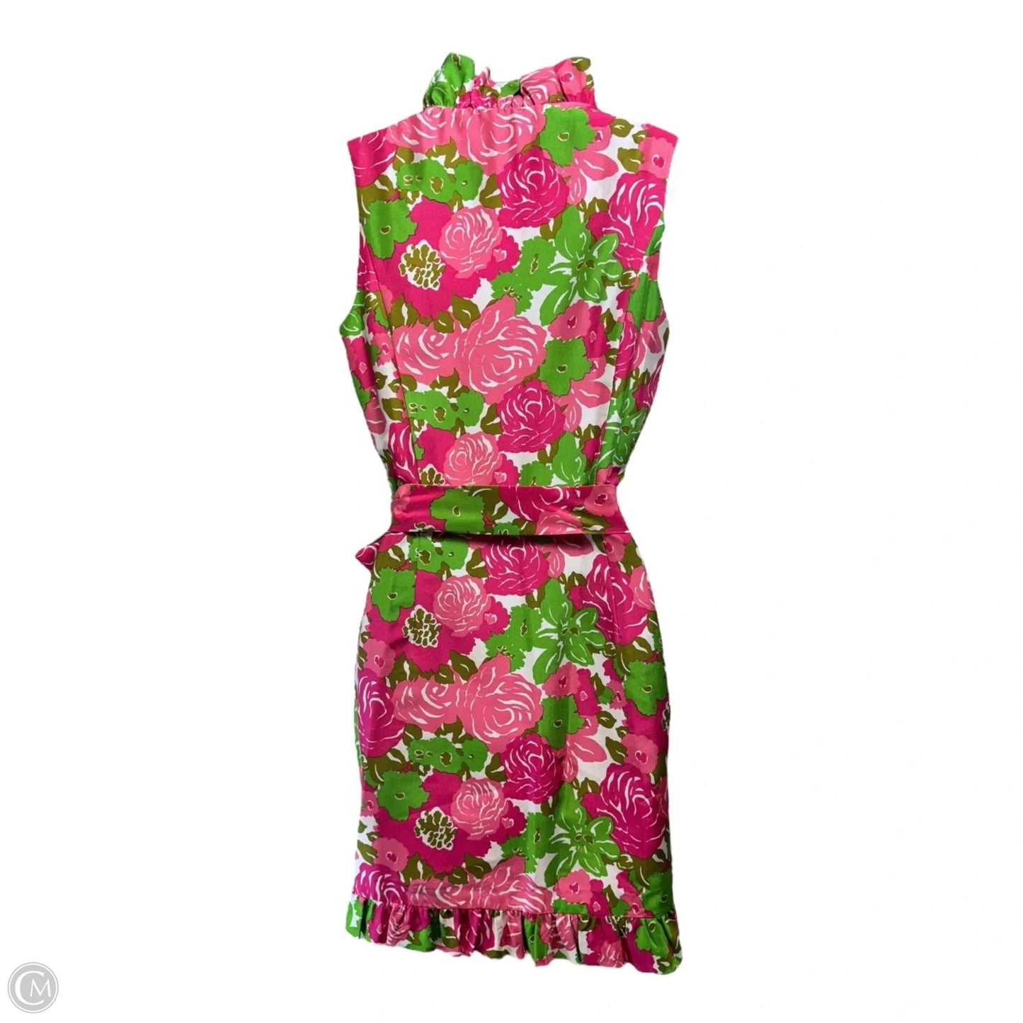 Silk Dress Casual Short By Vineyard Vines In Floral Print, Size: 2