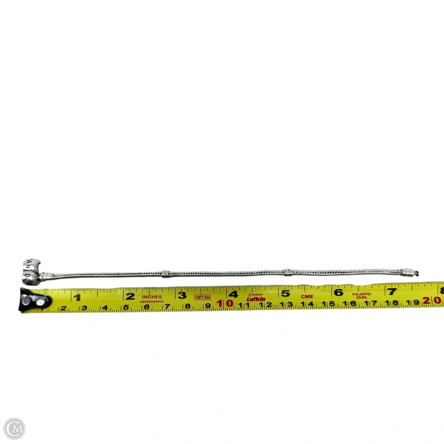 Sterling silver Moments Barrel Clasp Snake Chain Bracelet By Pandora