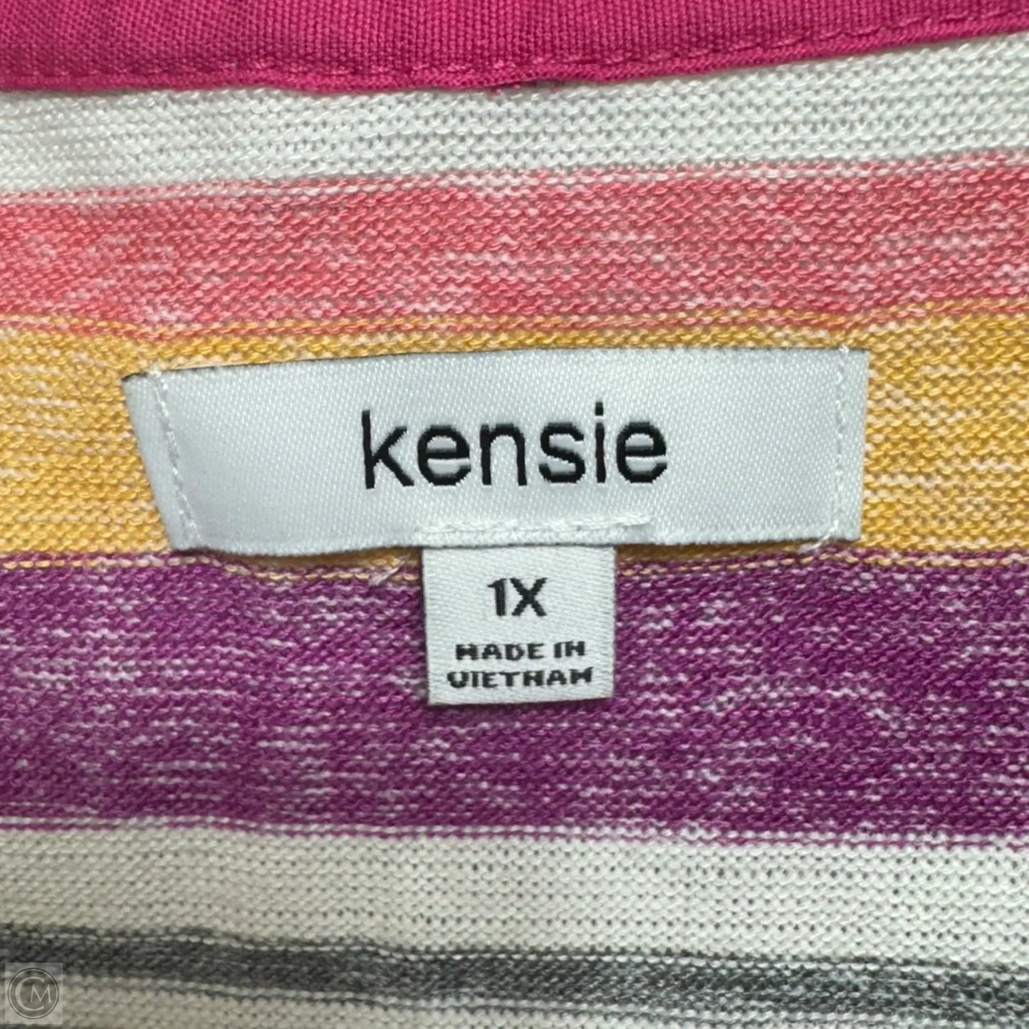 Lounge Set Pants By Kensie In Striped Pattern, Size: 1x