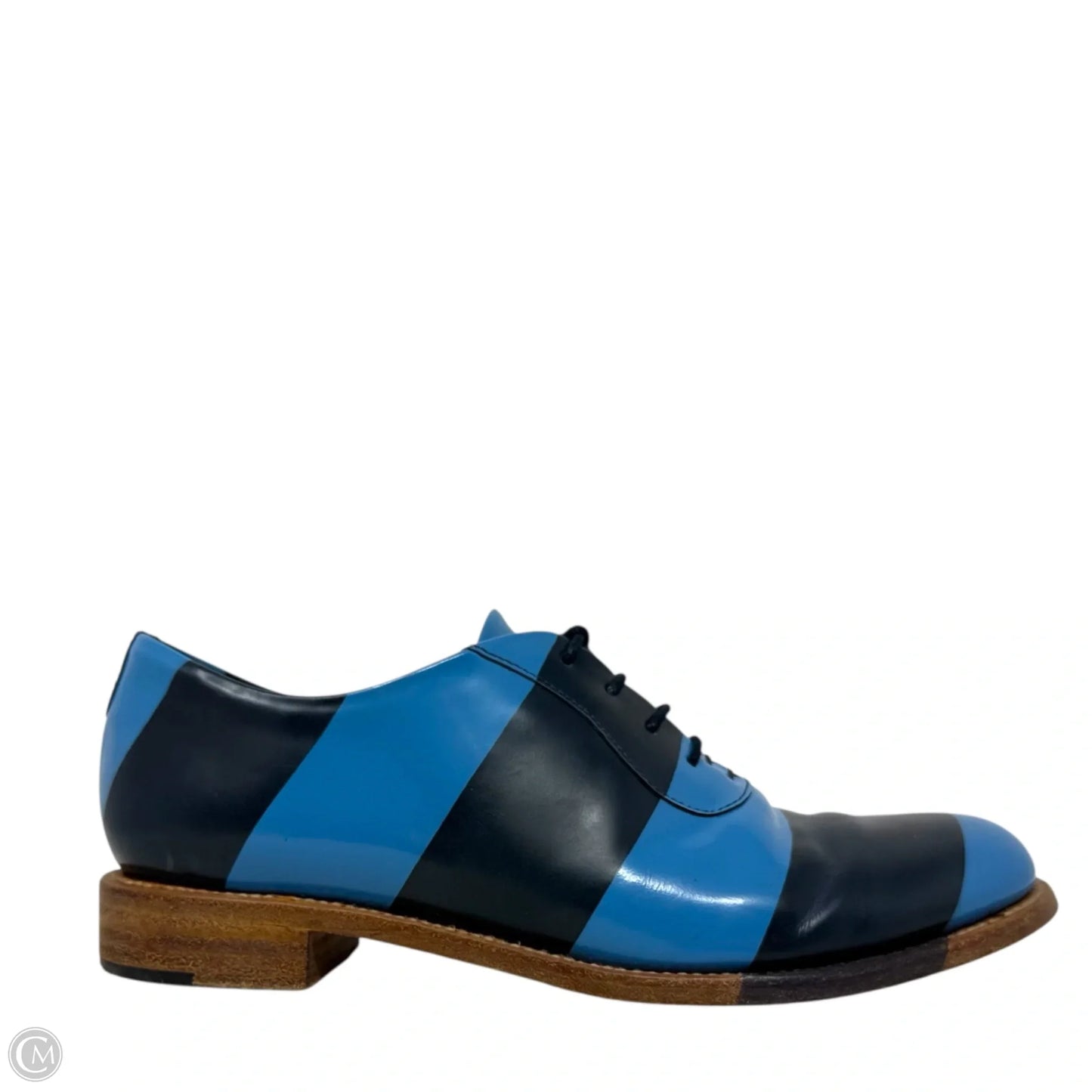 Mr. Smith Stripe Oxfords By The Office of Angela Scott In Striped Pattern, Size: 7