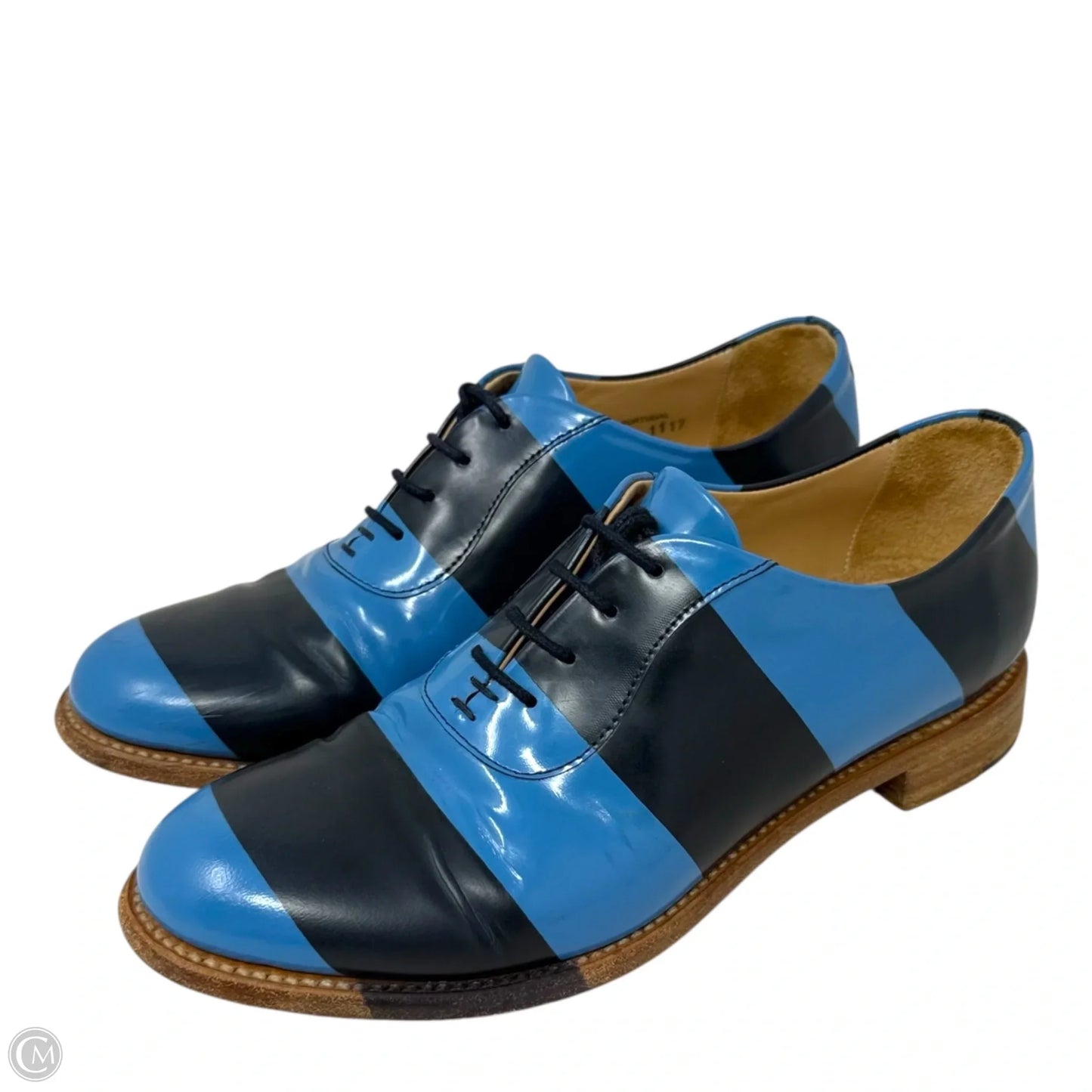 Mr. Smith Stripe Oxfords By The Office of Angela Scott In Striped Pattern, Size: 7