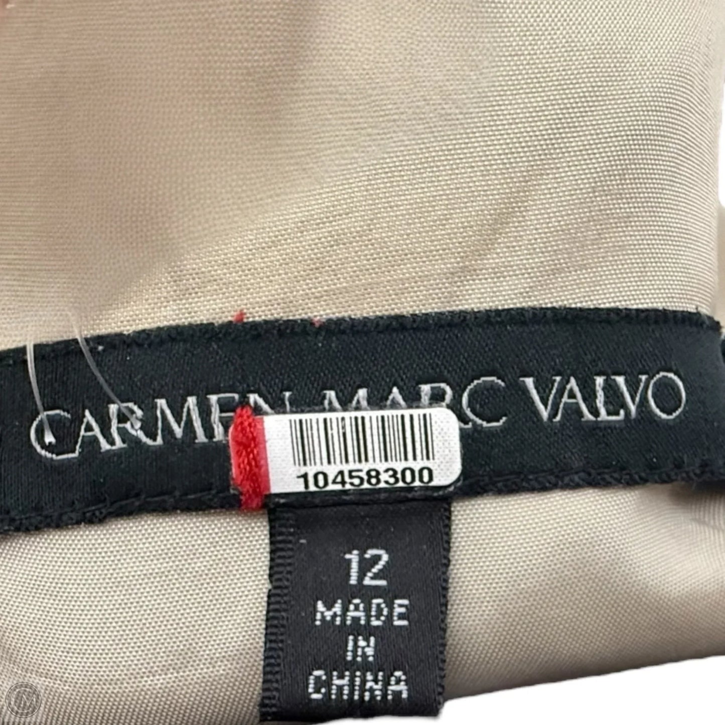 Liquid Silver Goddess Gown By Carmen Marc Valvo In Gold, Size: 12