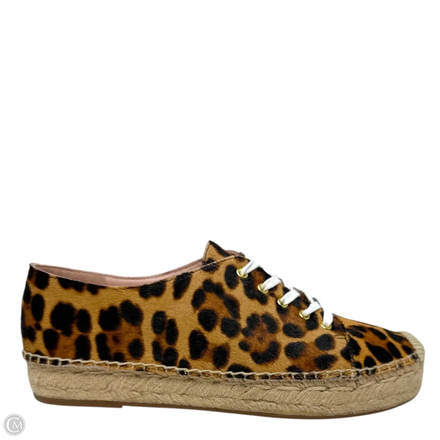 Espadrille Sneakers By J. Crew In Leopard Calf Hair, Size: 9.5