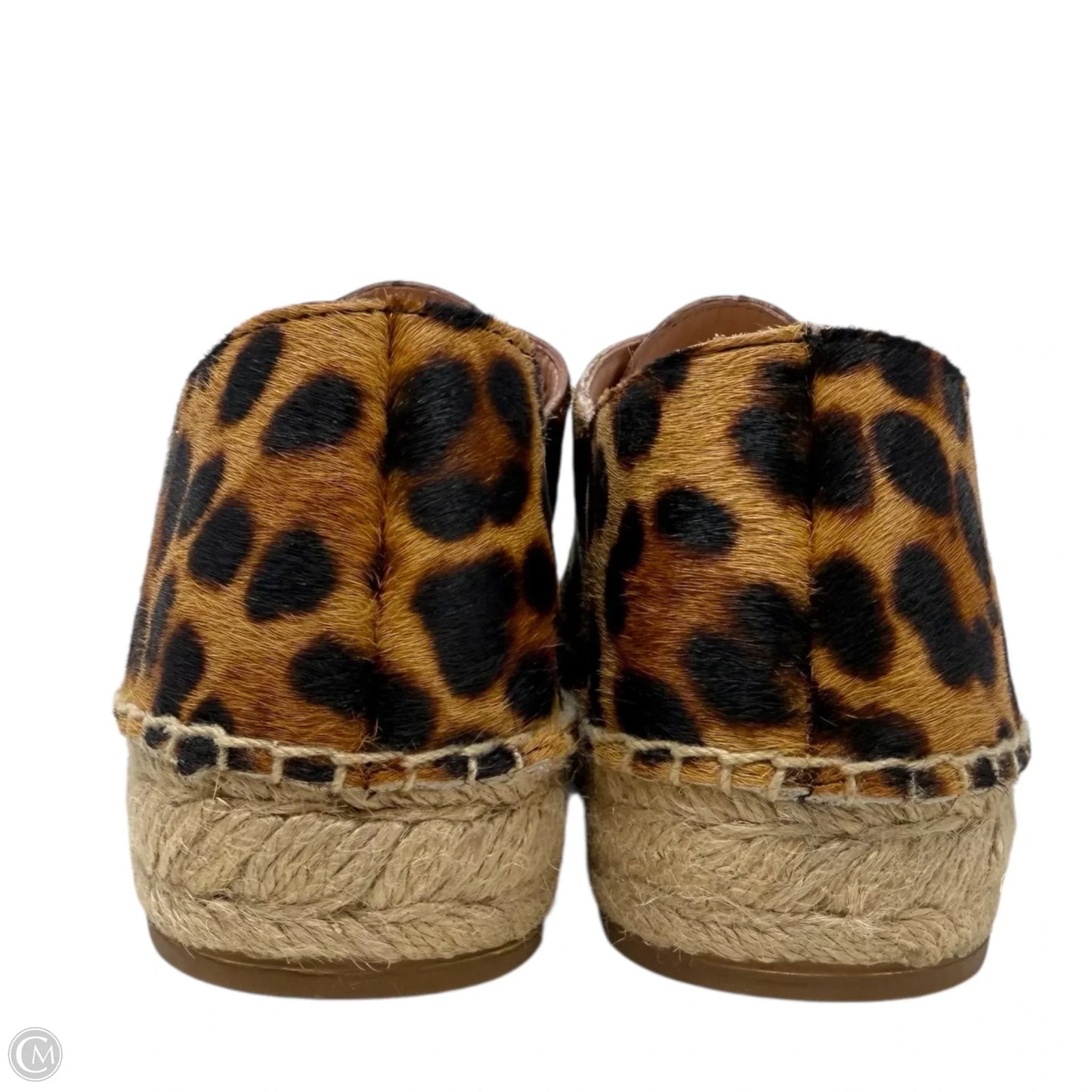 Espadrille Sneakers By J. Crew In Leopard Calf Hair, Size: 9.5