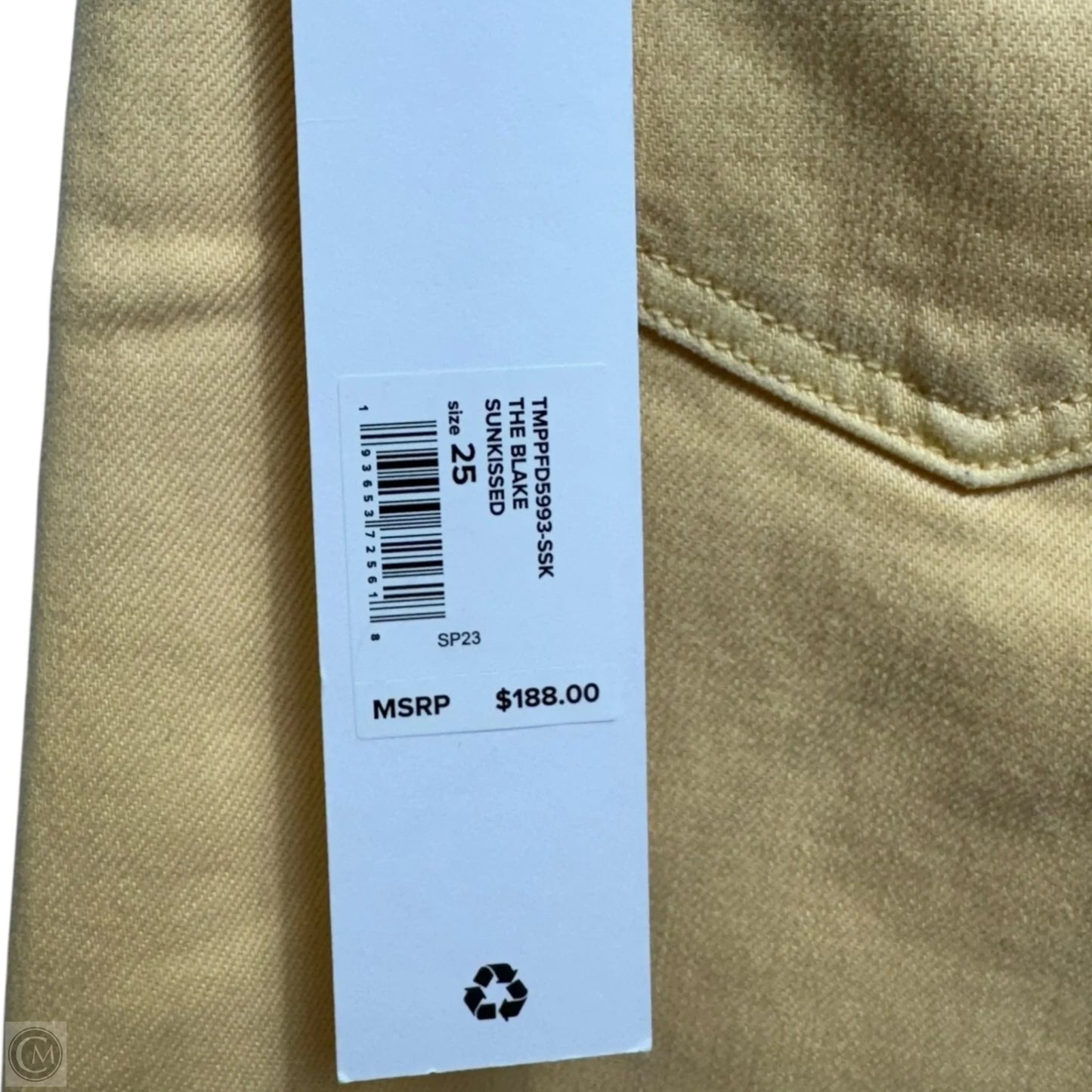 Blake Jeans Cropped By Joes Jeans In Yellow, Size: 0