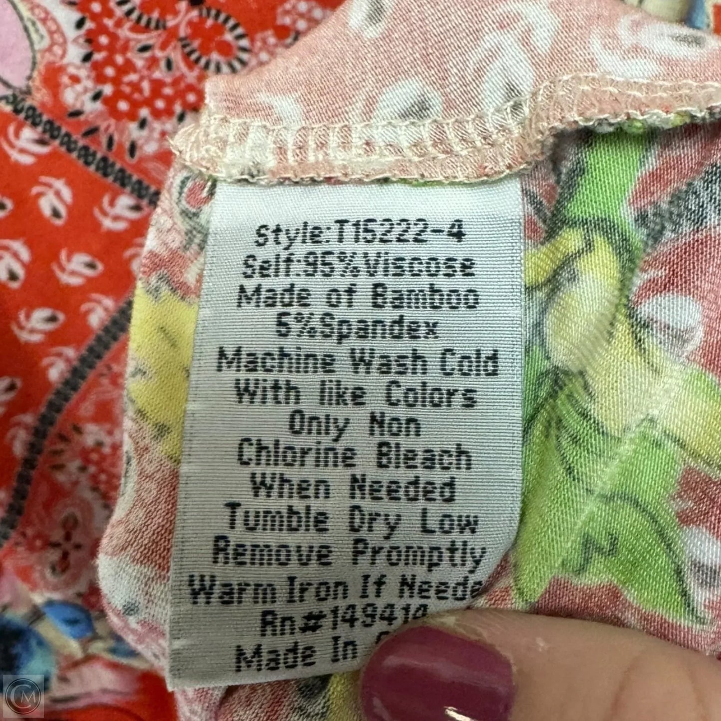 Martha Swing Tank By Johnny Was In Multi-colored, Size: L