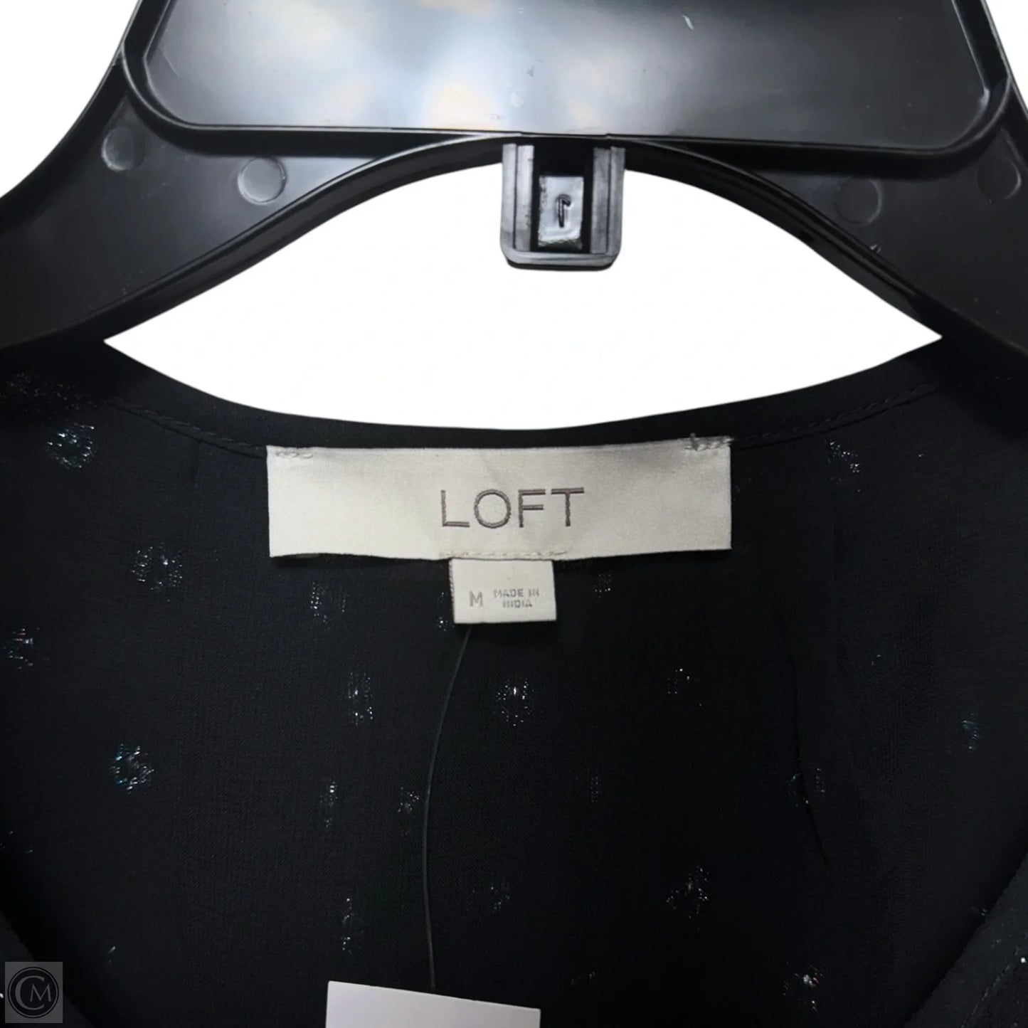 Blouse Long Sleeve By Loft In Blue, Size: M