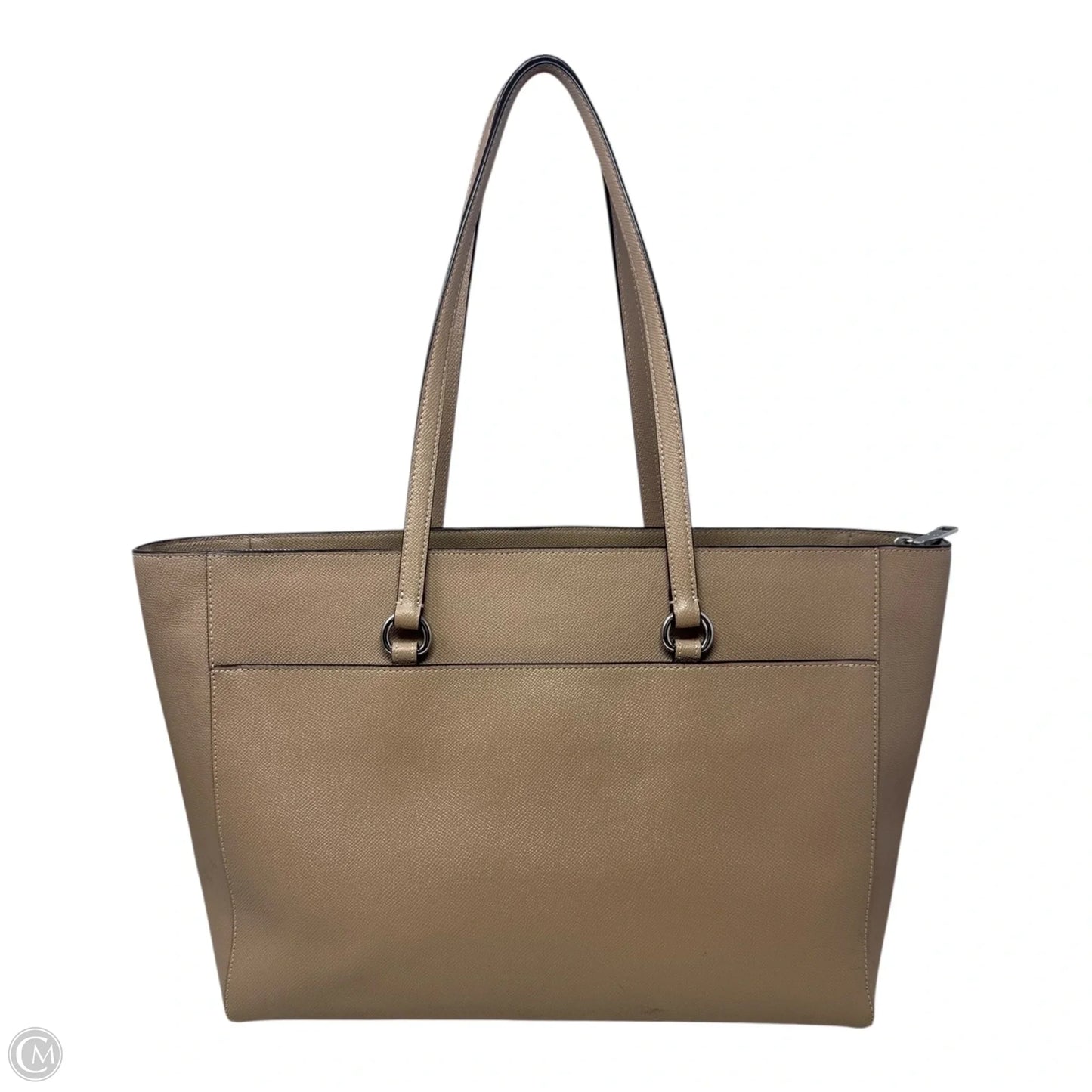 Folio Turnlock Tote Designer By Coach, Size: Large