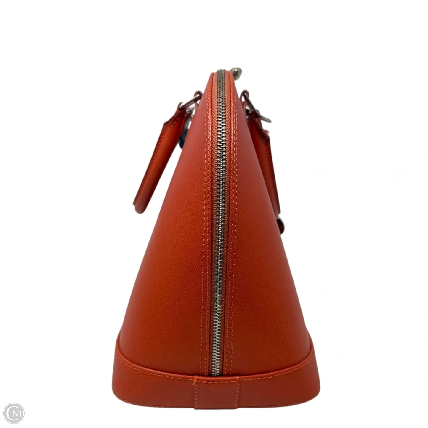 Domed Italian Leather Satchel By Pulicati, Size: Medium