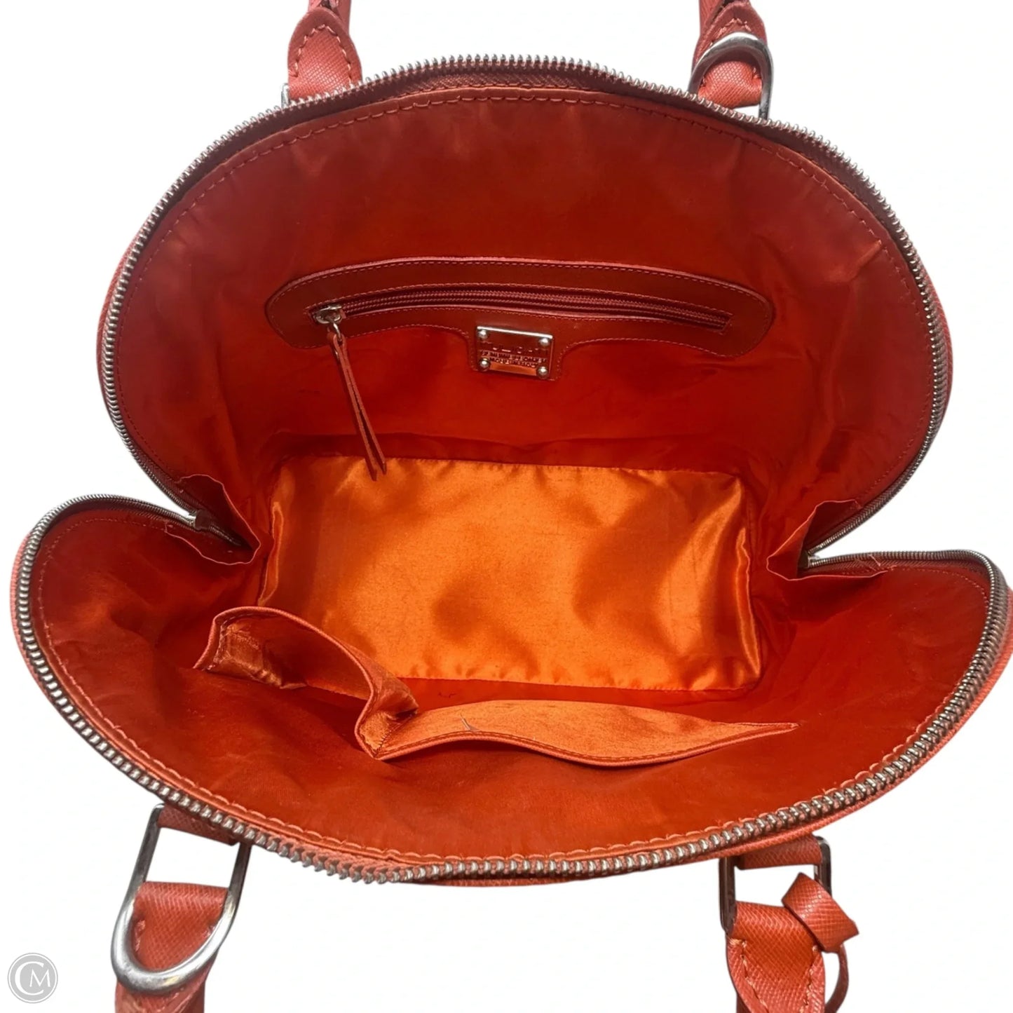 Domed Italian Leather Satchel By Pulicati, Size: Medium