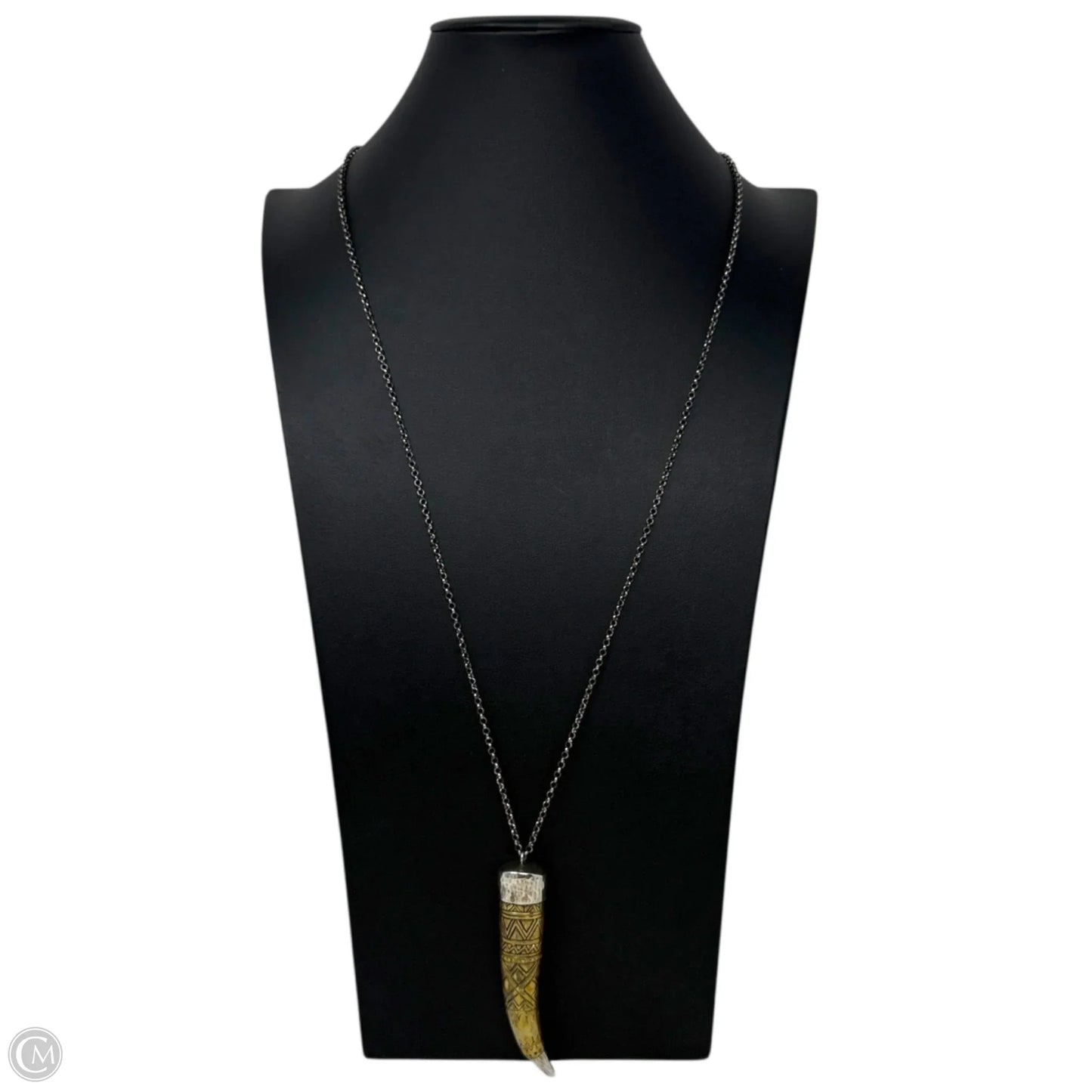 Adventure Seeker Etched Horn Sterling Silver Pendant Necklace N3238 By Silpada