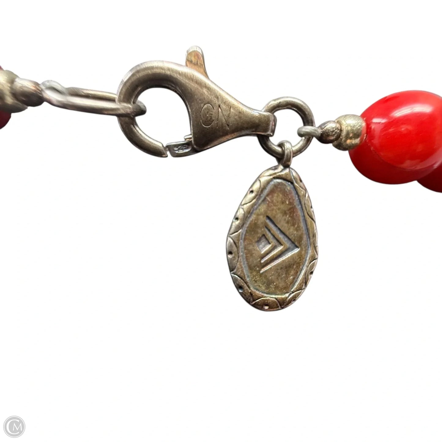 Under The Sun Sterling Silver, Brass, Red Coral, & Howlite Necklace By Silpada