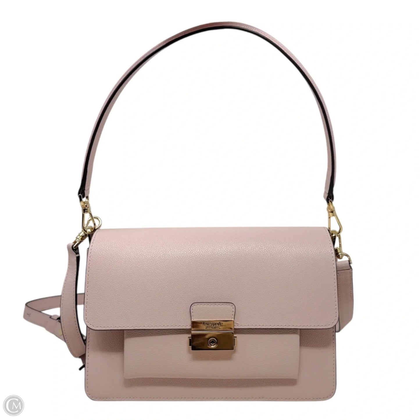 Voyage Leather Shoulder Bag Designer By Kate Spade, Size: Medium