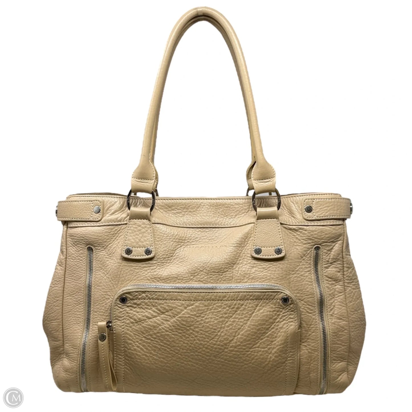 Rodeo Leather Satchel Designer By Longchamp, Size: Medium