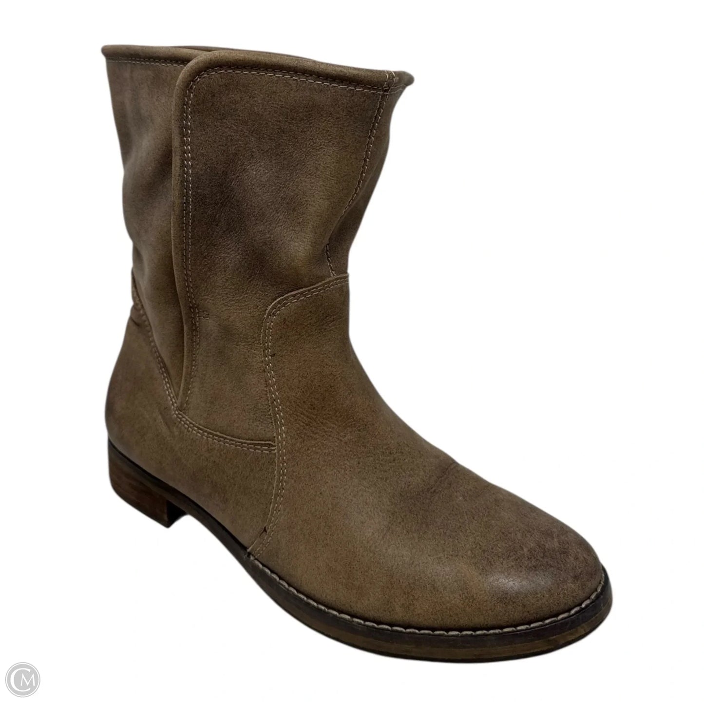 Boots Ankle Flats By Michael Shannon In Tan, Size: 8