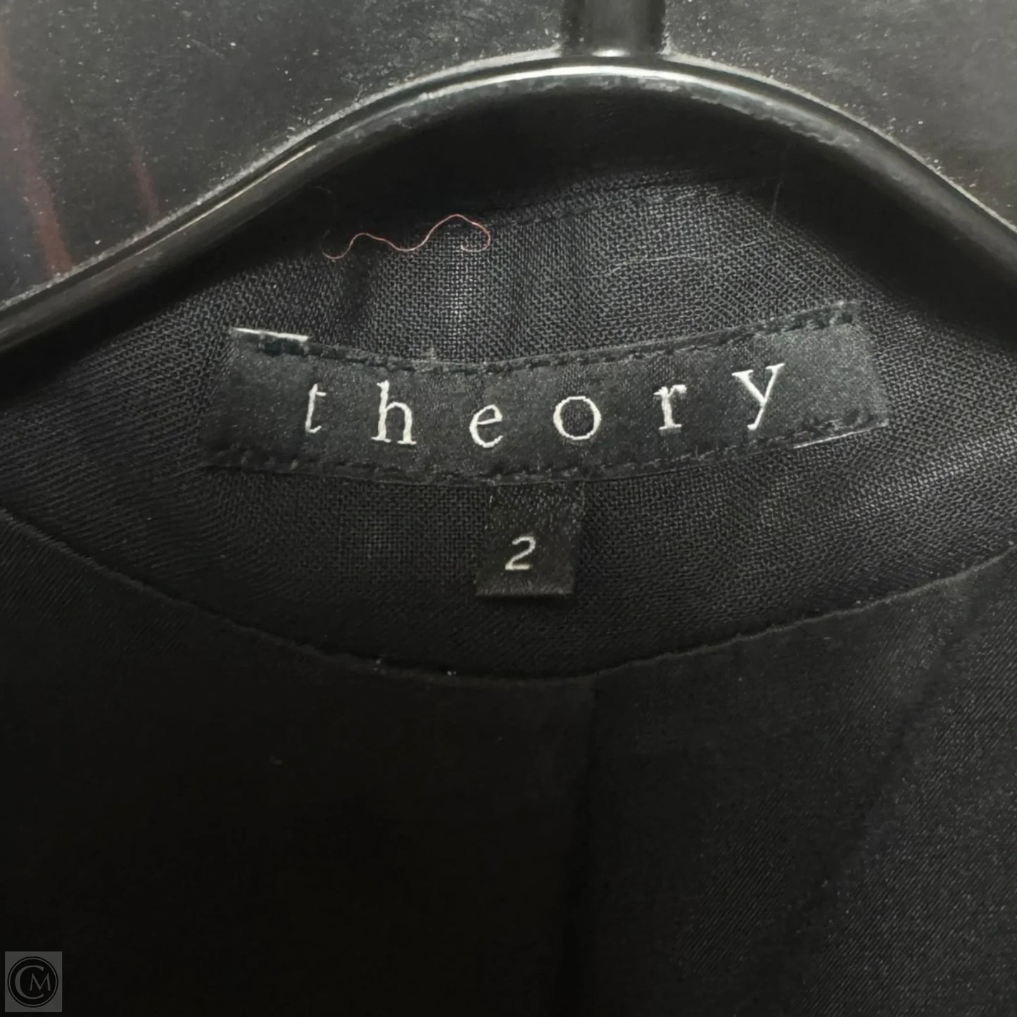 Wool Blazer By Theory In Black, Size: 2