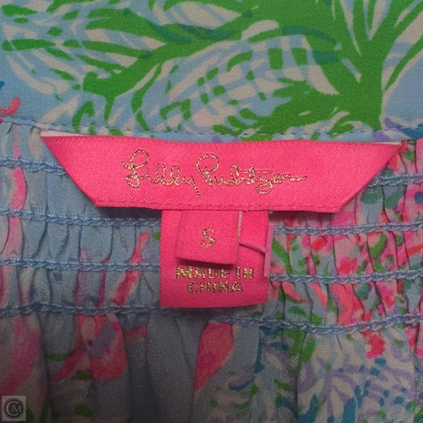Elsa Silk Top Designer By Lilly Pulitzer In Multi Cay To My Heart, Size: S