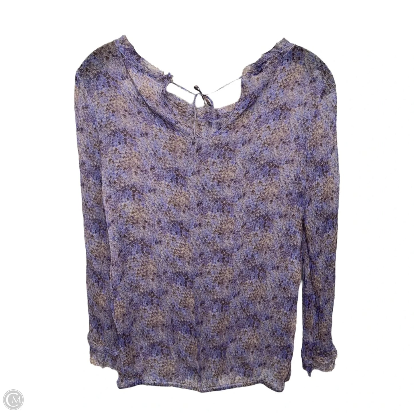 Top Long Sleeve By BOSS Orange by Hugo Boss In Purple, Size: S