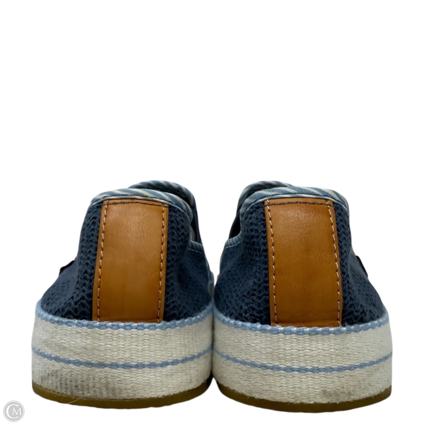 Bren Waves Slip On Sneakers Designer By Ugg In Blue, Size: 8