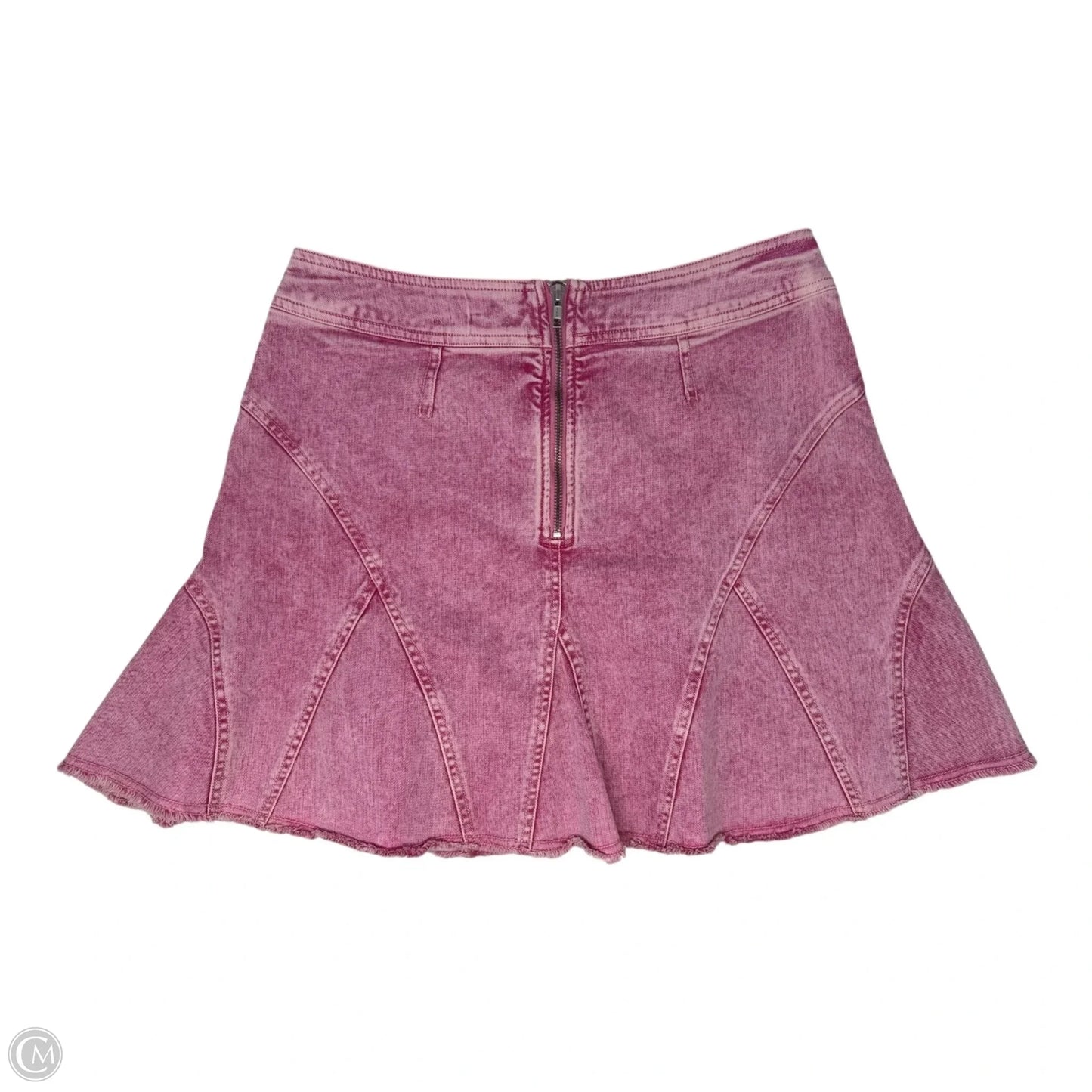 Skirt Mini & Short By Pilcro In Pink Denim, Size: 10