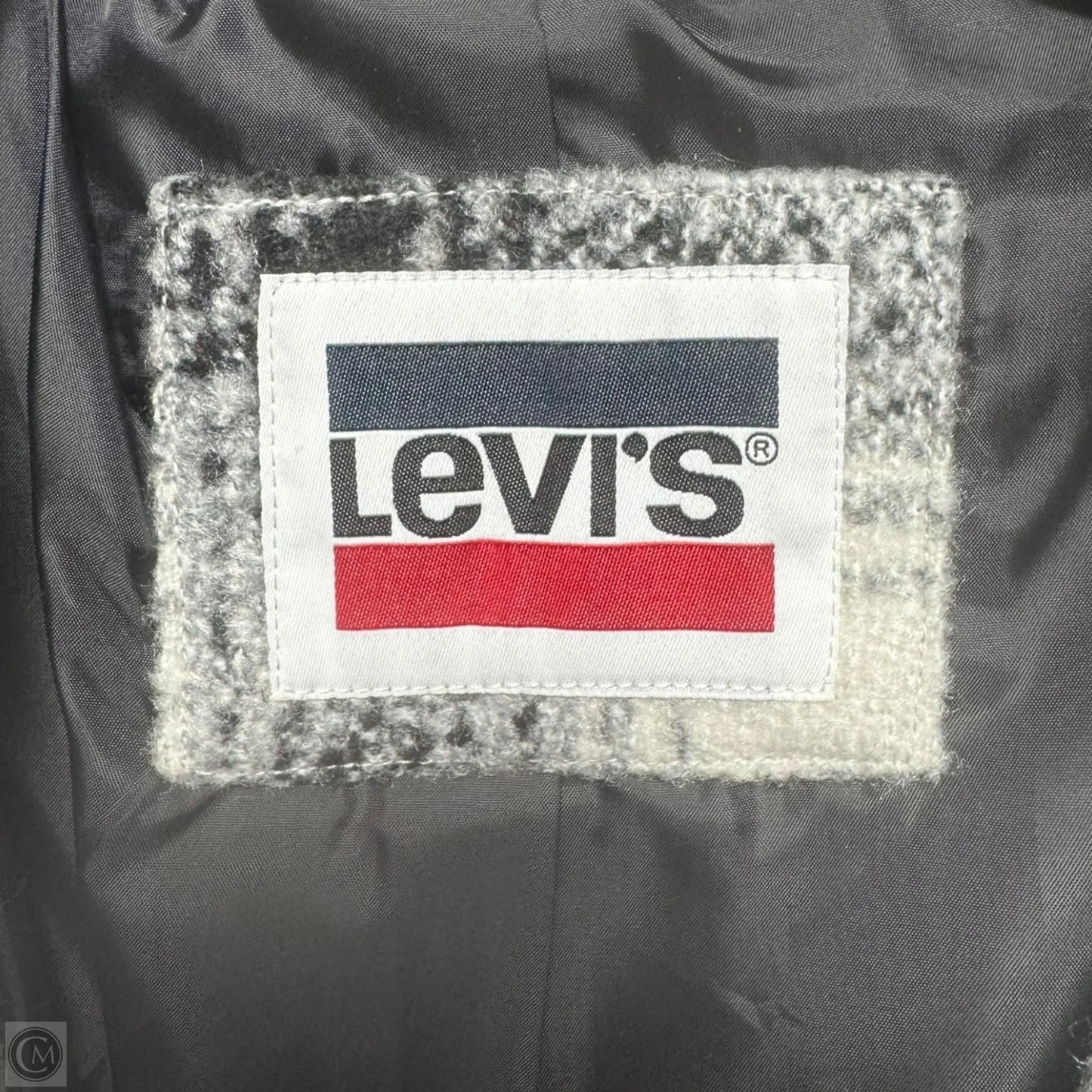 Jacket Puffer & Quilted By Levis In Plaid Pattern, Size: Xs