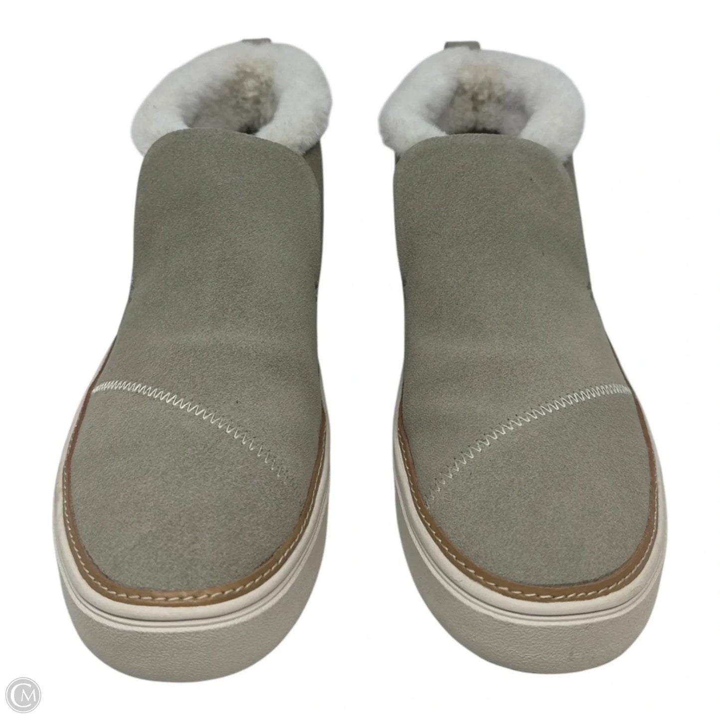 Boots Ankle Flats By Toms In Taupe, Size: 8