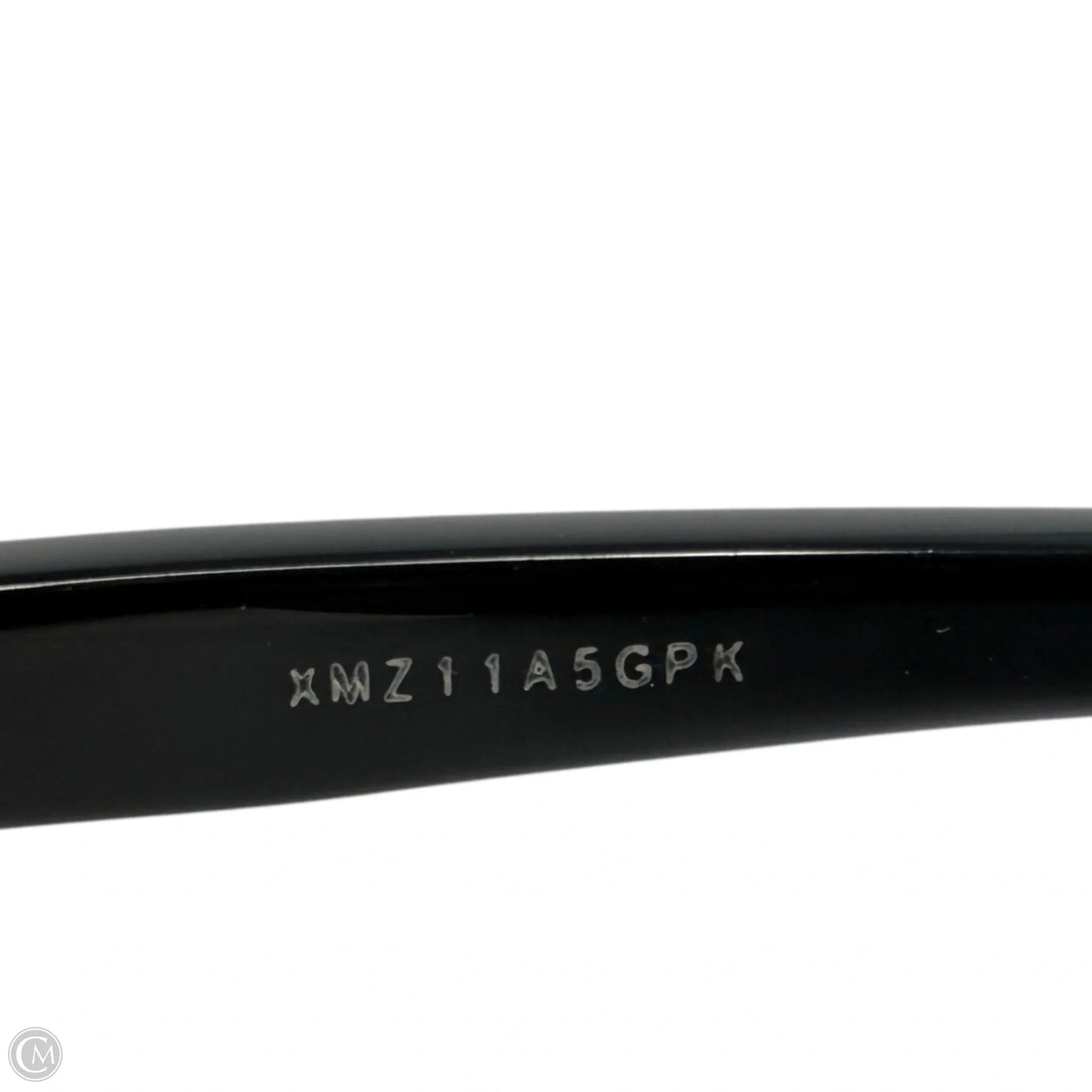 GG0022S Butterfly 57mm Sunglasses Luxury Designer By Gucci In Black Gold Logo/Grey Smoke Gradient