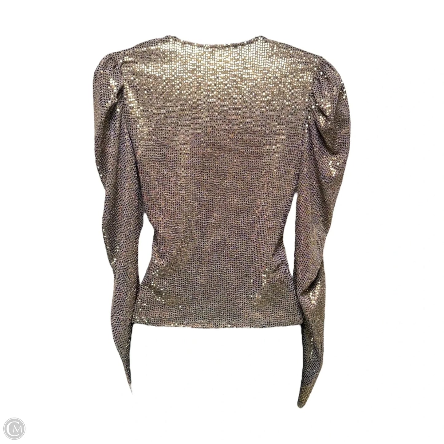 Top Long Sleeve By Lulus In Gold, Size: S