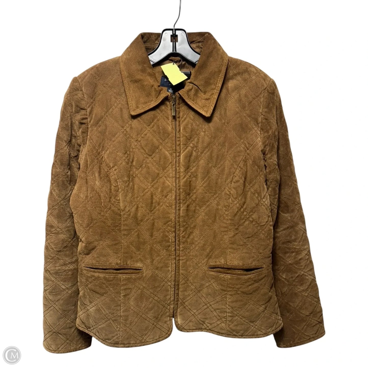 Quilted Suede Jacket By Sonoma In Brown, Size: M