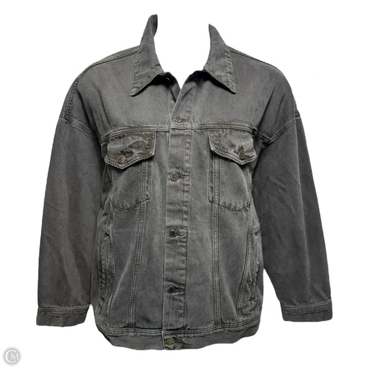 Jacket Denim By Adriano Goldschmied In Black Denim, Size: L