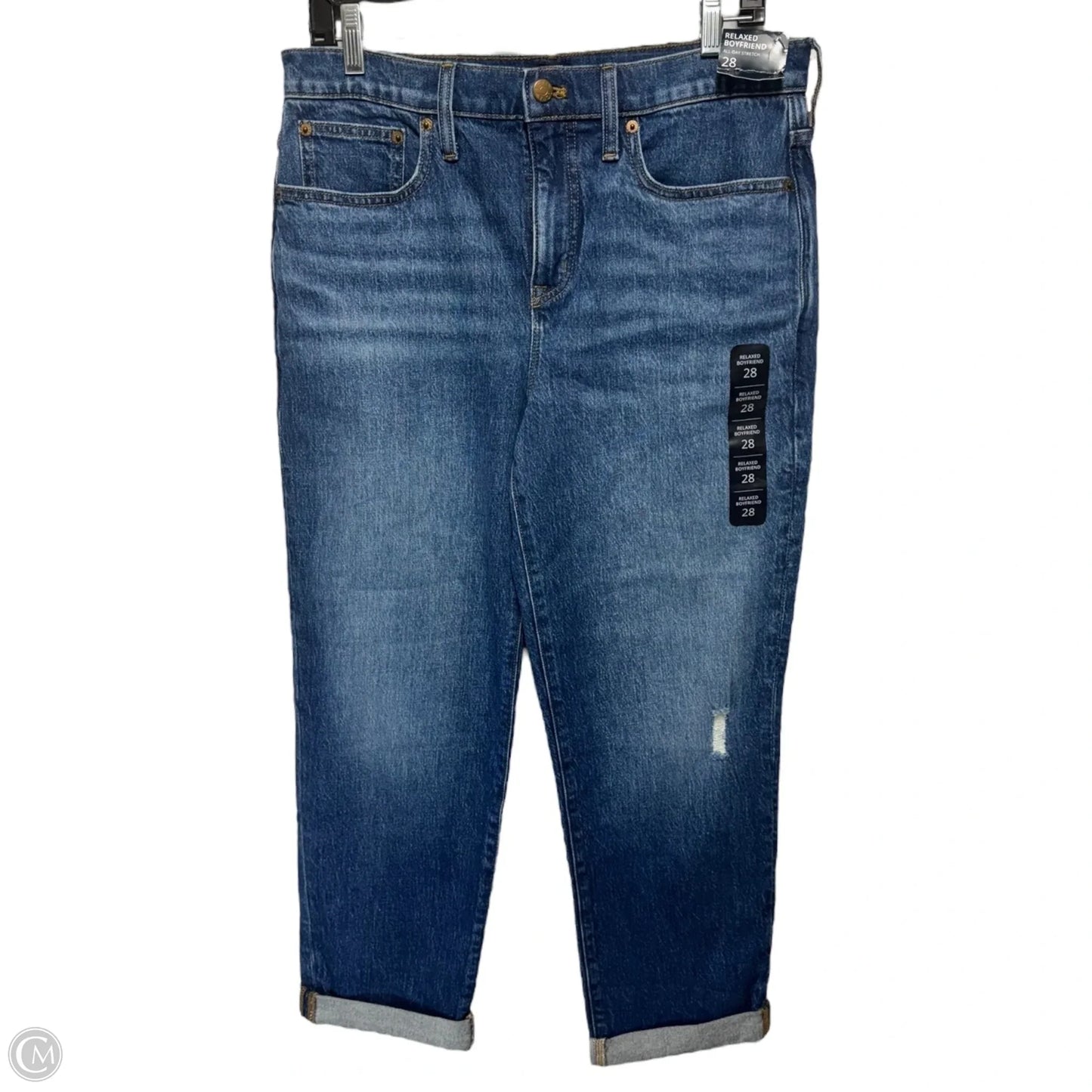 Relaxed Boyfriend Jeans By J. Crew In Blue Denim, Size: 6/28
