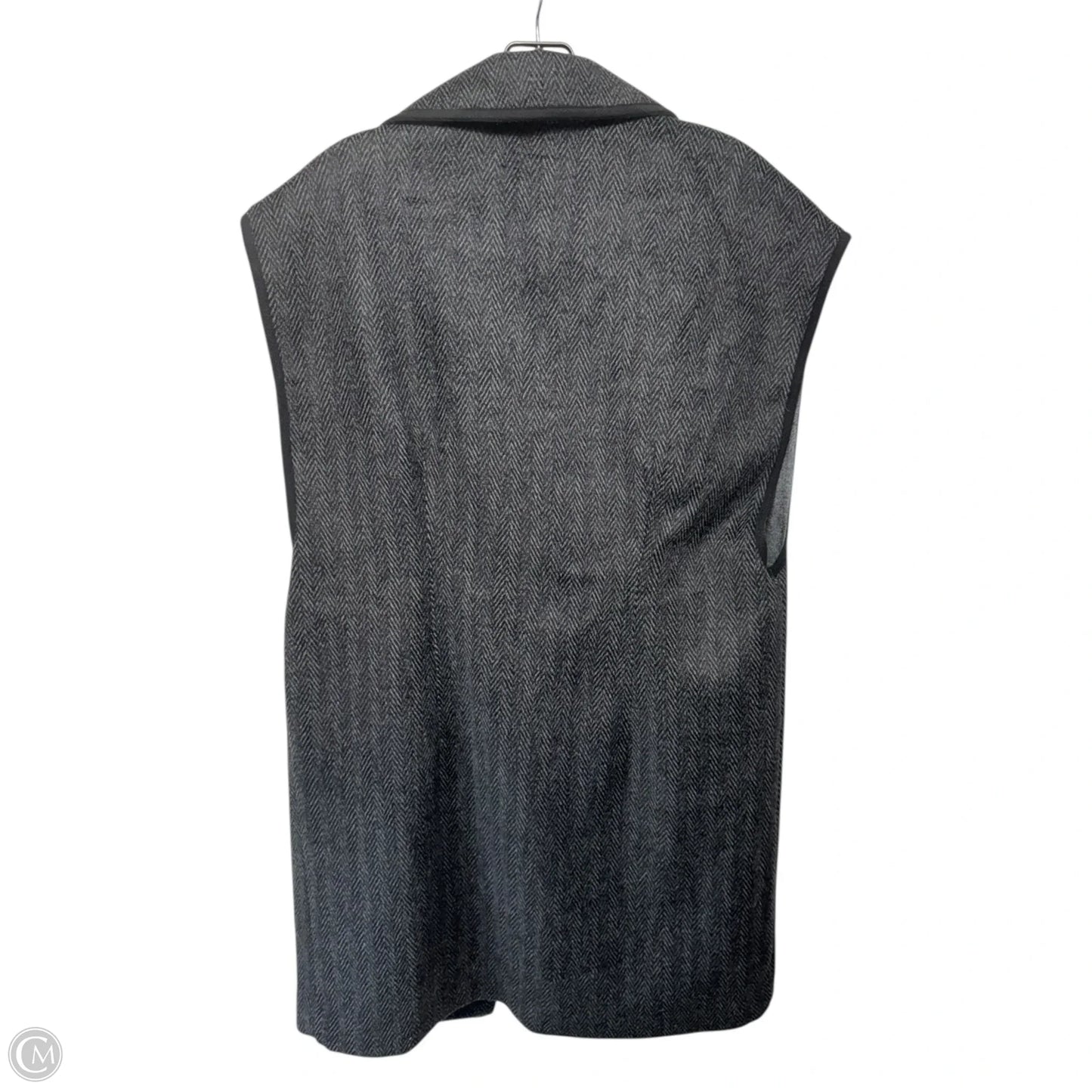 Vest Long By Cabi In Black & Grey, Size: S