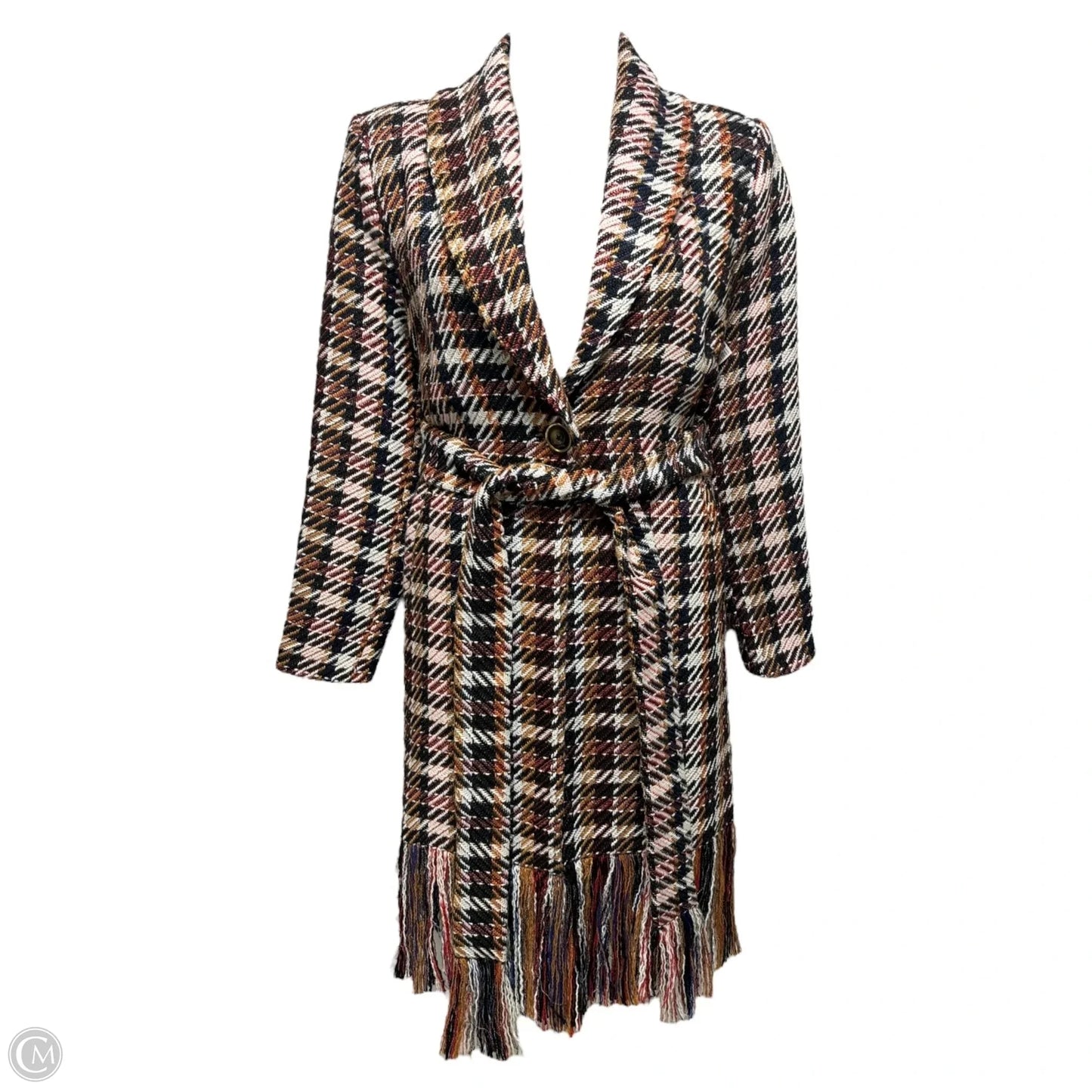 Tweed Coat By Cabi In Multi-colored, Size: L