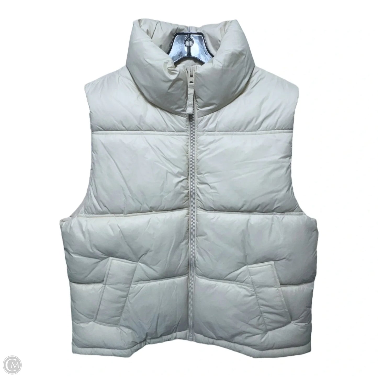Vest Puffer & Quilted By American Eagle In Cream, Size: M