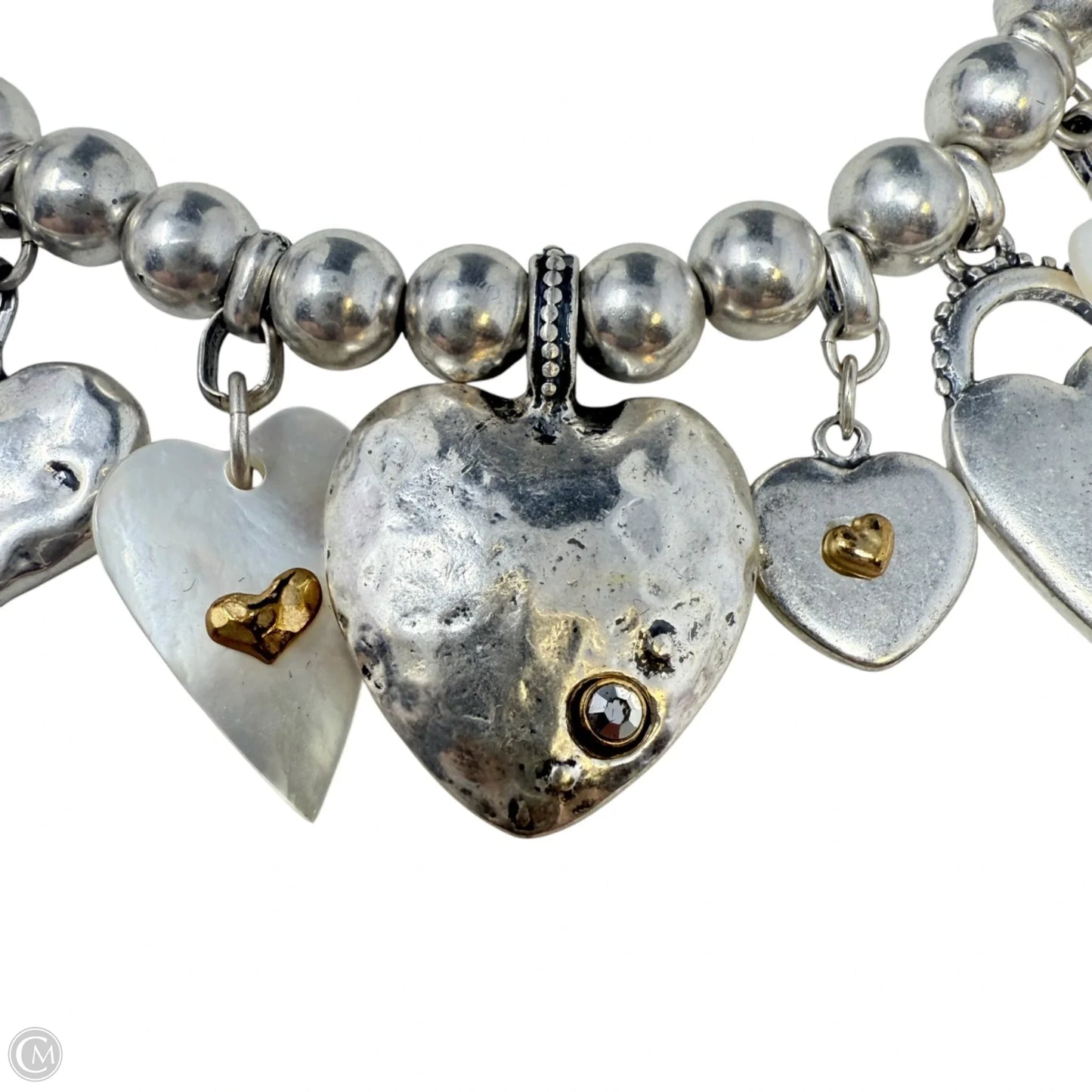 Multi Heart Charm Necklace By Chicos