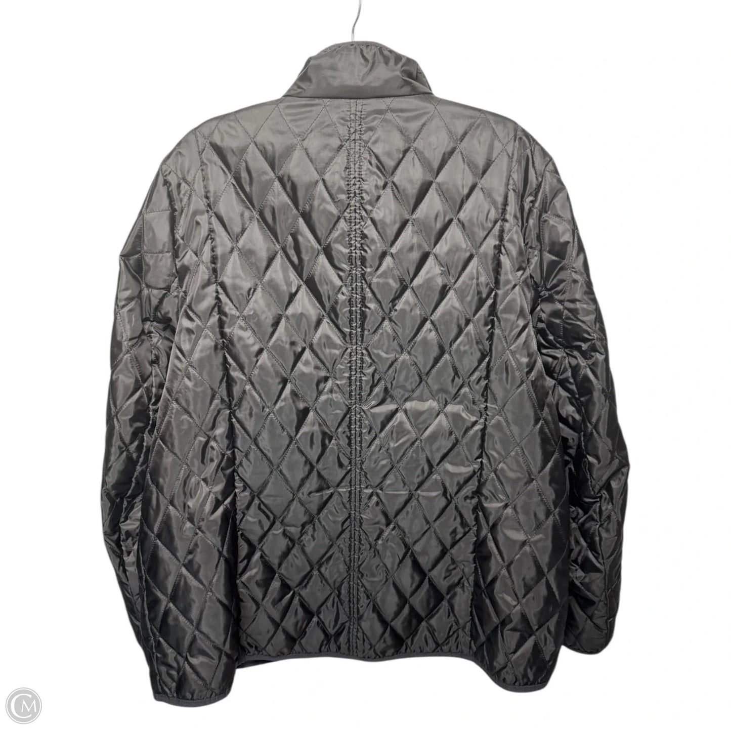 Jacket Puffer & Quilted By Lands End In Black, Size: 1x