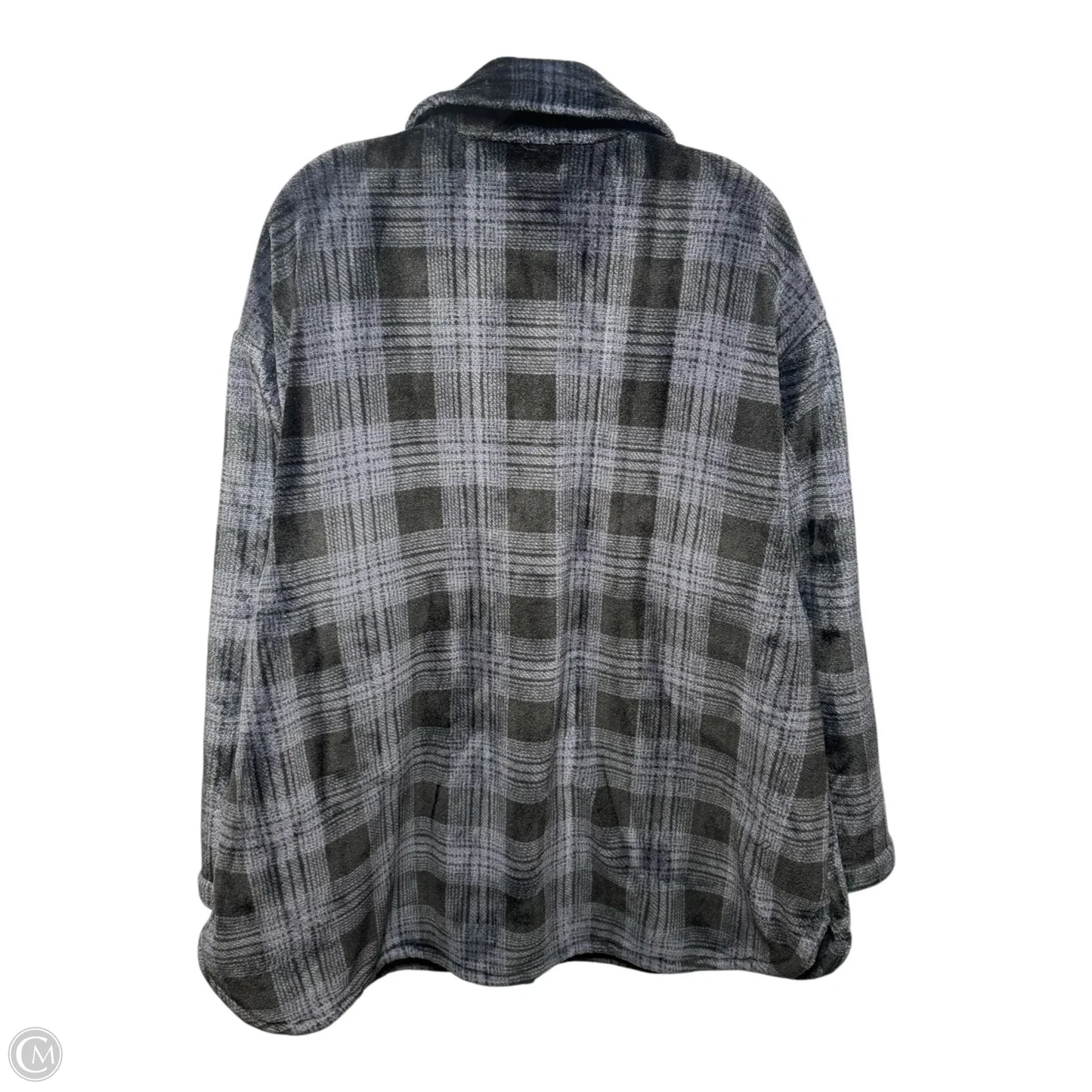 Jacket Fleece By Torrid In Plaid Pattern, Size: 1x