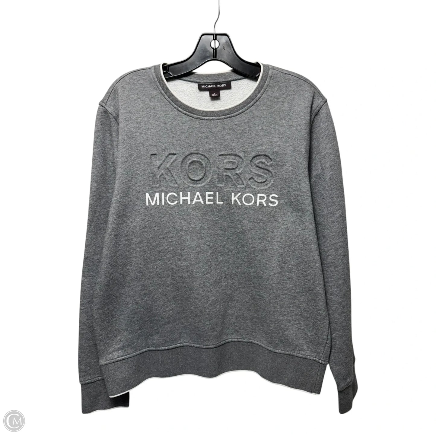 Sweatshirt Crewneck By Michael By Michael Kors In Grey, Size: M