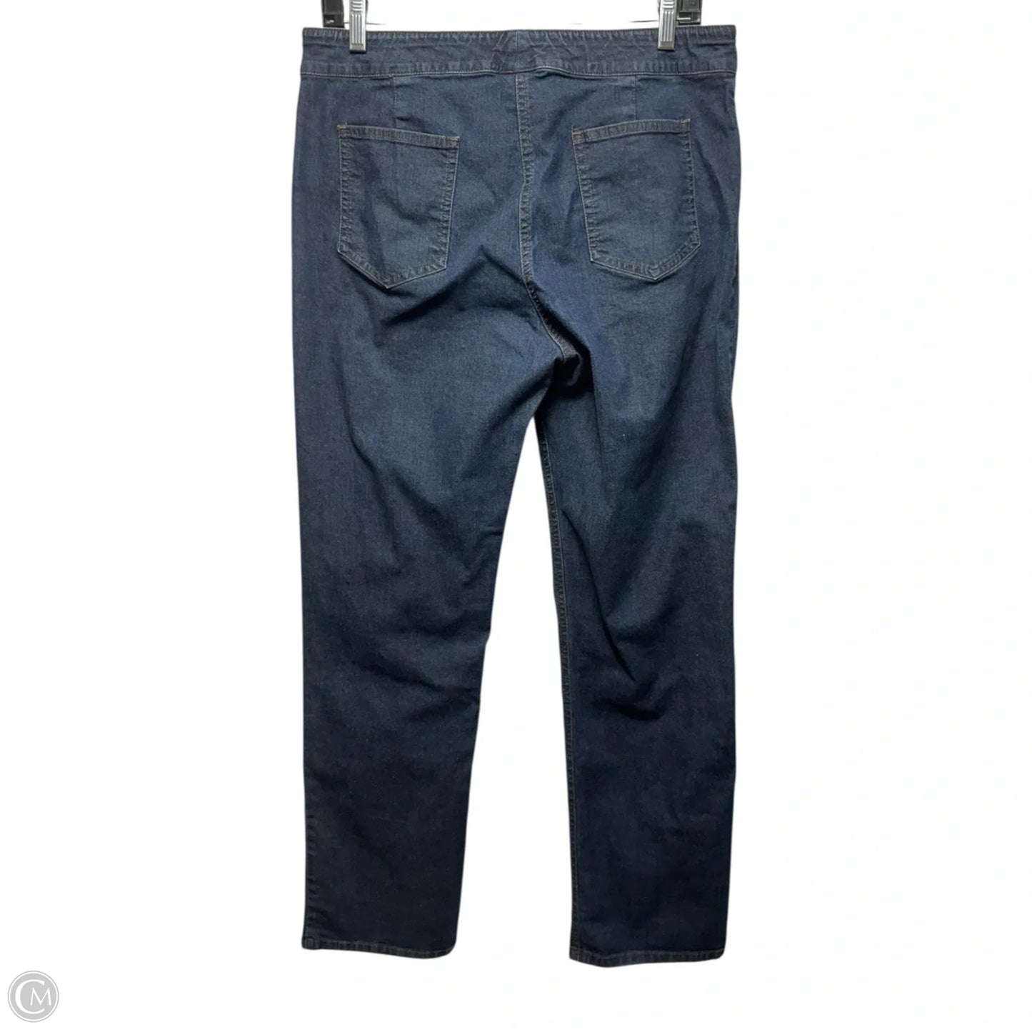 Jeans Straight By Eileen Fisher In Blue Denim, Size: M