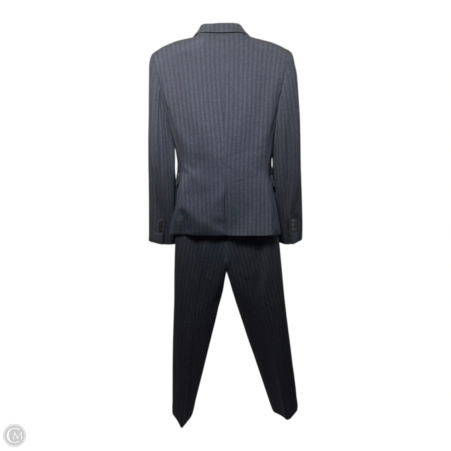 Striped Blazer & Pant Suit Set 2pc By Theory In Striped Pattern, Size: 0