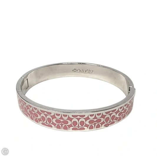 Signature C Hinged Bangle Bracelet Designer By Coach