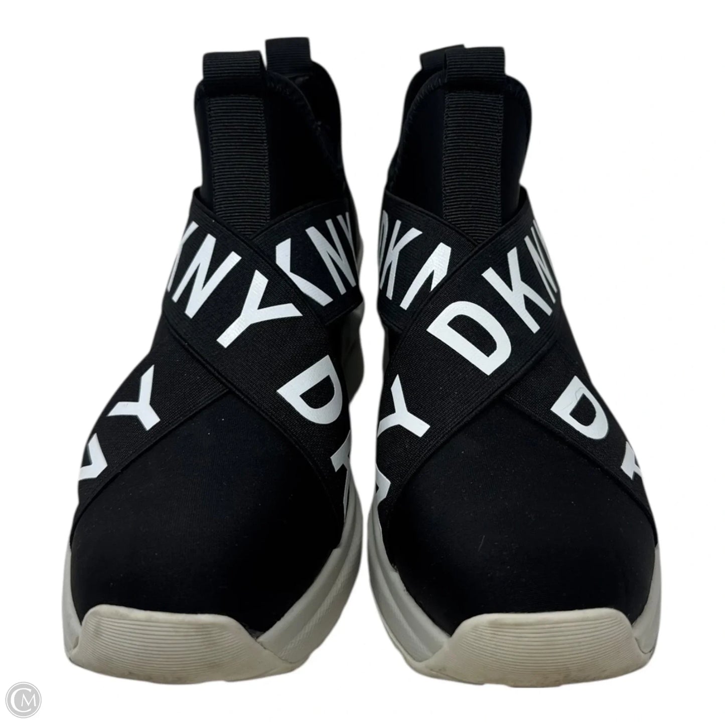 Shoes Sneakers By Dkny In Black & White, Size: 7.5