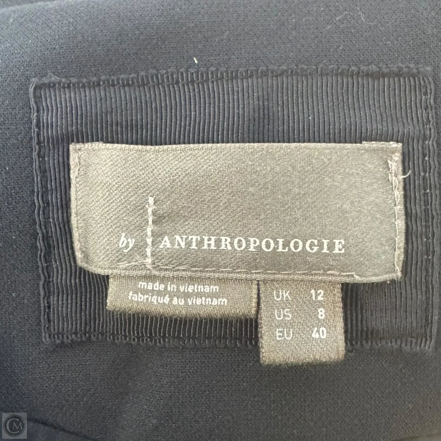 Tie-Waist Blazer Mini Dress By Anthropologie In Black, Size: 8