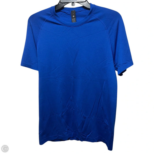Athletic Top Short Sleeve By Lululemon In Blue, Size: S